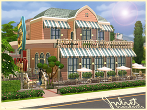 Sims 4 — Juliet Cafe & Restaurant by brandontr — Juliet Cafe & Restaurant is an elegant place for your lucky