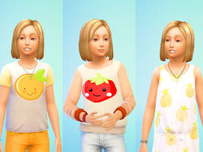 Sims 4 — Fun Fruit Set by GoForFink — A trio of fruity fun for the little ones!