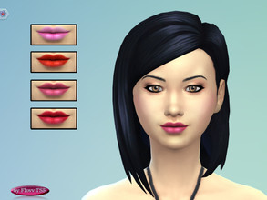 Sims 4 — Lipstick 01 Pink Dark by Flovv — Try out this romantic lipstick, you will sure get some dinner invitations!