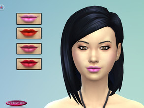 Sims 4 — Lipstick 01 Pink Lt by Flovv — Try out this romantic lipstick, you will sure get some dinner invitations!