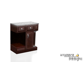 Sims 3 — Elayne Side Table - Left by NynaeveDesign — Enhance your decor with this versatile side table. Featuring