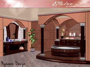 Sims 3 — Elayne Bathroom by NynaeveDesign — Nothing beats a long, hot soak in a good bath. Give your bathroom a new look