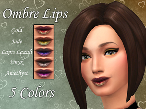 Sims 4 — Ombre Lips Lipstick Set by notegain — Every sim girl needs lipstick, use ombre, be different.. be cool. *Can be