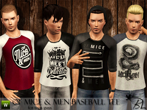 Sims 3 — Teen Of Mice & Men Baseball Tee by Black_Lily — Of Mice & Men Baseball Tee for teen guys.