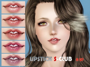 Sims 3 — S-Club_ts3-makeup-lipstick_N27 by S-Club — Hey everyone! These are lipsticks from N22 to N27. Hope you like it,