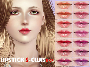 Sims 3 — S-Club_ts3-makeup-lipstick_N25 by S-Club — Hey everyone! These are lipsticks from N22 to N27. Hope you like it,