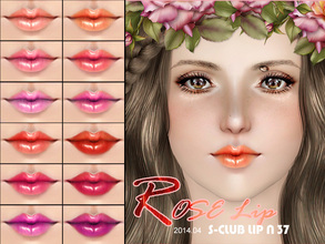 Sims 3 — Sims3set S-Club makeup lipstick N32 to 37 set6 by S-Club — Hey everyone! These are lipsticks from N32 to N37 of