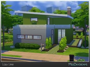 Sims 4 — Lazy Lime by MissDaydreams — Lazy Lime is a perfect house for chill-out time. Lots of green in the garden will