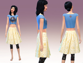 Sims 4 — Outfit Snow White by Black__Phoenix — Snow white themed outfit. Use the items all together or separately :) Hope