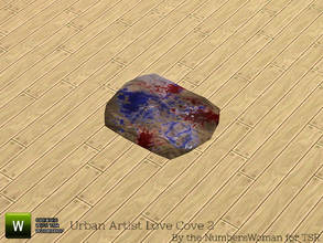 Sims 3 — Urban Loft Artist Cove 2 Paint Cloth by TheNumbersWoman — True Urban second hand loft style.The NumbersWoman at