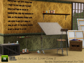 Sims 3 — Urban Loft  Artist  Cove Part  2 by TheNumbersWoman — Urban and yet used this set is the second part of the