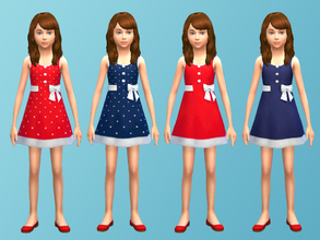 Sims 4 — Nautical Dresses - Recolor Set by Mayalii2 — A collection of cute, nautical dresses for little girls.