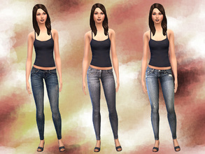 Sims 4 — 3 Jeggings Set by notegain — 3 Jeggings Set: All in one package, recolor of footless tights, with custom