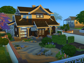 Sims 4 — The Fujitsu by senemm — An idyllic Oriental home that combines both the traditional and modern elements of