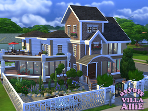 Sims 4 — Villa Allie-Furnished by ayyuff — This special house designed with beautiful details in contemporary appearance.
