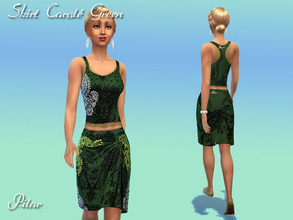 Sims 4 —  by Pilar — SkirtKneePencil_Carole Green for female