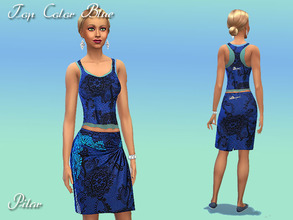 Sims 4 —  by Pilar — Top_TankSheerPunk_Carole Blue for female