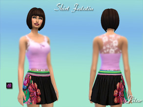 Sims 4 — SkirtPleatedMini_Falatiu by Pilar — SkirtPleatedMini_Falatiu for female