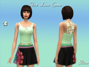 Sims 4 — TankSheerPunk_Green by Pilar — TankSheerPunk_Green for female