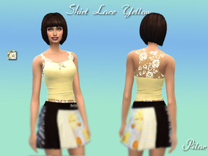 Sims 4 — TankSheerPunk_Yellow by Pilar — TankSheerPunk_Yellow for female