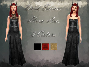 Sims 4 — *Dark Shines* Horn Accessory by notegain — Don't know much about what you want to wear for Halloween, but here