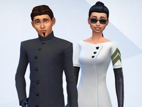 Sims 4 — SuperVillain Outfit by Snaitf — SuperVillain Outfit The in-game outfit made available for your sims. The suit