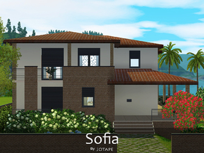 Sims 3 — Sofia by -Jotape- — Sofia is inspired in contemporary portuguese villas. Features living room with dining area,