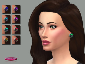 Sims 4 — Flovv Earrings Recolor 01 - Magic Gems by Flovv — Shiny, magnificent gems to wear everyday or for occasion!