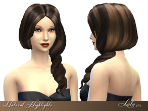 Sims 4 — Natural Highlights  by Lulu265 — A recolour hair, the side curl package