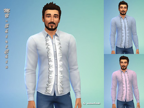 Sims 4 — MB-ShirtChic by matomibotaki — MB-ShirtChic, elegant shirt in 3 colors, for your male sims. created by