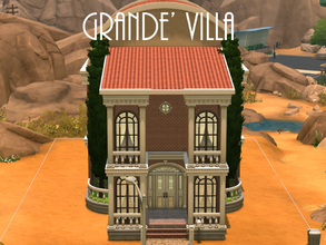 Sims 4 — Grande' Villa by Simstailored — Looks like a public library tho'...lol this is a house for two or four members.
