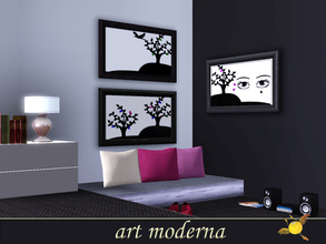 Sims 3 — evi ArtModerna by evi — One of three modern paintings based on shadow effects