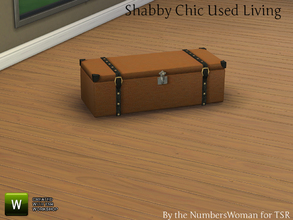 Sims 4 — Shabby Bargain Shabby Chic Case Table by TheNumbersWoman — Shabby yet affordable, the comfort oozes out of these