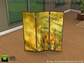 Sims 4 — Shabby Bargain Shabby Chic Divider by TheNumbersWoman — Shabby yet affordable, the comfort oozes out of these