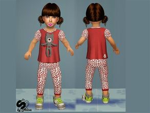 Sims 2 — little sporty style01 by Alisa13132 — little sporty style ,leopard print 