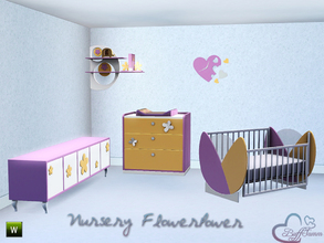 Sims 3 — Nursery Flower Power by BuffSumm — Colourfull, sweet, dreamy.... this is the Flower Power Nursery... Your Sim