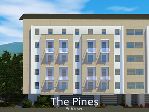 Sims 3 — The Pines by -Jotape- — The Pines is a modern and luxurious condominium with curved roofs. Features 40
