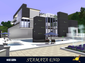 Sims 3 — evi Stamata End by evi — A comfortable modern house with a big pool and verandas built at different levels to