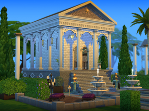Sims 4 — The Forum by senemm — A stunning temple monument for your sims from the ancient Greco - Roman times. Features a