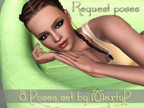 Sims 3 — 8 Request Poses by MartyP — These poses are very relax. They are as good to use for close ups or to model your