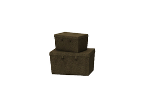 Sims 4 — Victoria Living Boxes by Angela — Victoria Living boxes, Decorative only 2 stacked wicker boxes to give that