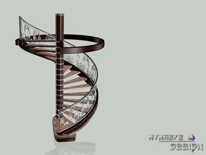 Sims 3 — Envision Spiral Staircase by NynaeveDesign — This spiral staircase comes with matching railings for the second