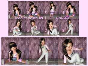 Sims 3 — Toddler poses set 1 by MartyP — This was my very first set of toddler poses. I remember that i wanted to create