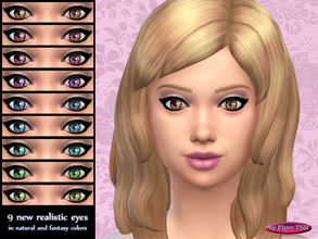 Sims 4 — Flovv Eye Color 02 by Flovv — A set of realistic eyes in natural and fantasy colors. 
