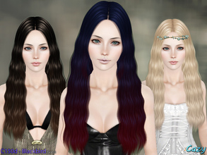 Sims 3 — Blackbird - Hairstyle Set by Cazy — Since Sims 4 released I've been trying to do stuff for it the past month but