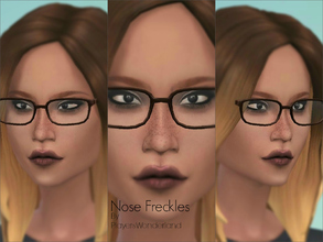 Sims 4 — Nose Freckles by PlayersWonderland — They does not replace a item in game Enjoy!