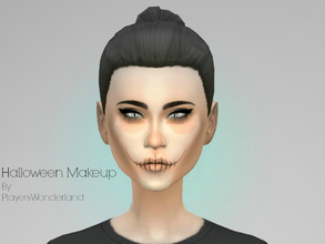Sims 4 — Halloween Skull Blush by PlayersWonderland — This month is halloween-time! I made this blush especially for