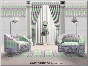 Sims 3 — Diamondback_marcorse by marcorse — Geometric pattern: vertical and horizontal stripes with a skinny diamond