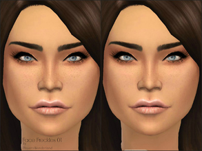 Sims 4 — Face Freckles  by PlayersWonderland — I made some new freckles for your sims with 2 different transparent