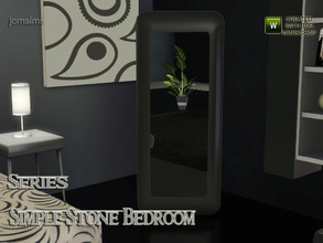 Sims 3 — floor mirror simple stone by jomsims — floor mirror simple stone